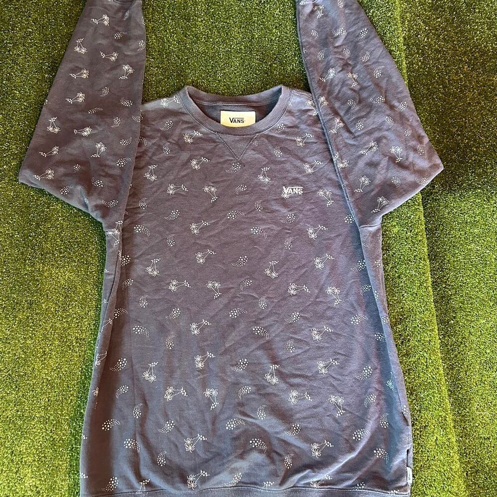 Vans Men's Blue and Navy Sweatshirt